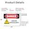 Signmission Sodium Hypochlorite Danger Sign, Plastic, 24in W x 18in L, 2PK OS-2PACK-DS-P-1824-L-2042 - alternate 2